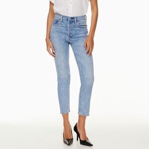 Denim Forum Yoko High Rise Slim sz 24 Picture this bleu